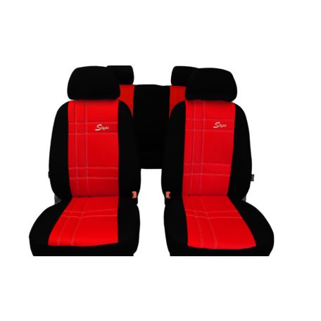 SKODA Fabia (I, II) Univerzális Üléshuzat S-type Eco bőr piros színben