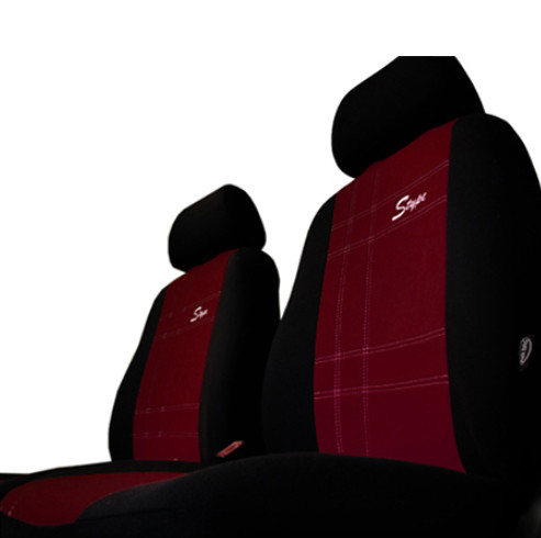 CHEVROLET Aveo Universeller Sitzbezug S-type Eco leder bordeauxrot in Farbe