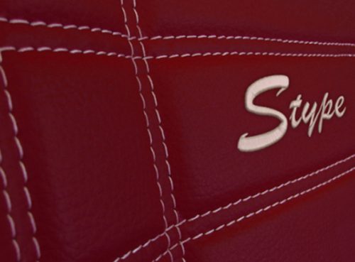 CHEVROLET Aveo Universeller Sitzbezug S-type Eco leder bordeauxrot in Farbe