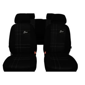   CHEVROLET Aveo Universeller Sitzbezug S-type Eco leder schwarz in Farbe