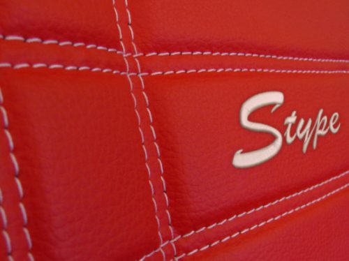 CHEVROLET Aveo Universeller Sitzbezug S-type Eco leder rot in Farbe