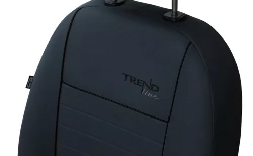 Univerzális Üléshuzat Trend Line (1+1 SZ) textil szürke/fekete színben