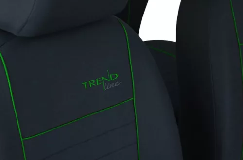 Univerzális Üléshuzat Trend Line (1+1 SZ) textil szürke/zöld színben