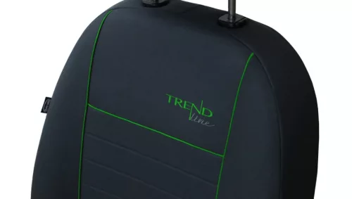 Univerzális Üléshuzat Trend Line (1+1 SZ) textil szürke/zöld színben