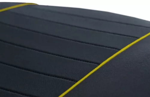 Univerzális Üléshuzat Trend Line (1+1 SZ) textil szürke/sárga színben