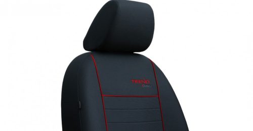 NISSAN Almera (I, II) Universeller Sitzbezug Trend Line textil grau/rot in Farbe