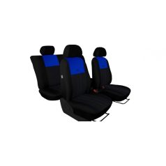   TOYOTA Avensis (I, II) Univerzális Üléshuzat Tuning Due velúr szövet és kárpit kombináció fekete és kék színben
