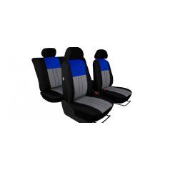   FIAT 125p Univerzális Üléshuzat Tuning Due velúr szövet és kárpit kombináció szürke éa kék színben