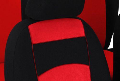 CHEVROLET Aveo Universeller Sitzbezug Tuning Velours rot in Farbe