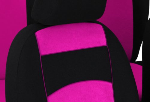 Universeller Sitzbezug Tuning Velours rosa in Farbe