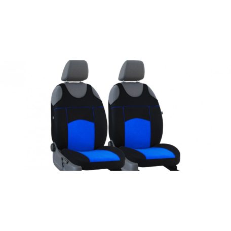 Univerzális trikó üléshuzat pár Tuning 100% velúr kék fekete színben