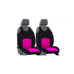   Univerzális trikó üléshuzat pár Tuning 100% velúr rózsaszín fekete színben