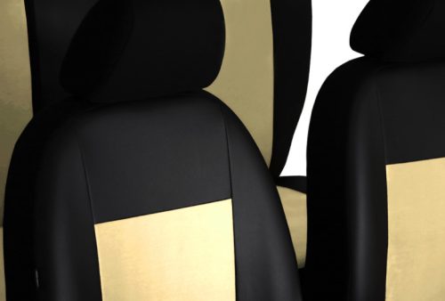 SEAT Leon (I) Universeller Sitzbezug Unico Eco leder und Alcantara Kombination beige in Farbe