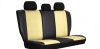 SEAT Leon (I) Universeller Sitzbezug Unico Eco leder und Alcantara Kombination beige in Farbe
