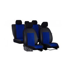   MERCEDES 180 Univerzális Üléshuzat Unico Eco bőr és Alcantara kombináció kék színben