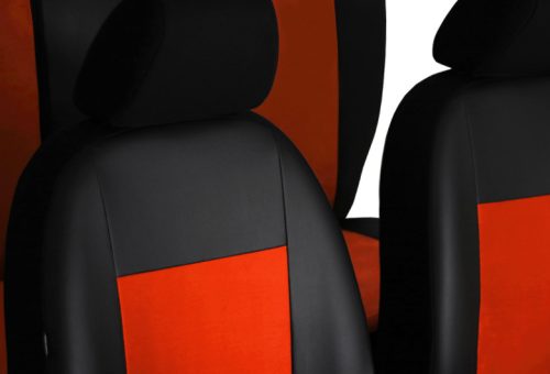 CHEVROLET Spark Universeller Sitzbezug Unico Eco leder und Alcantara Kombination téglavörös in Farbe