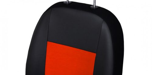 CHEVROLET Spark Universeller Sitzbezug Unico Eco leder und Alcantara Kombination téglavörös in Farbe