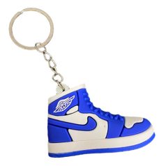 Kosárlabda cipő kulcstartó kék színben
