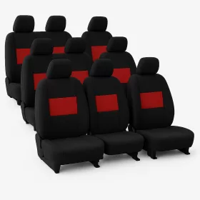   AlcantaraSport™ Premium-Autositzbezüge, passgenau für CITROËN JUMPY 9-Sitzer II (2007–2016) – erhältlich in verschiedenen Farben, UV-beständig, AIRBAG-SICHER, individuelle Beschriftung/Logo möglich
