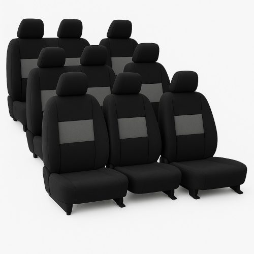 AlcantaraSport™ Premium-Sitzbezüge für Mercedes Vito 9-Sitzer 447 (ab 2014) – erhältlich in verschiedenen Farben, UV-beständig, AIRBAG-kompatibel, individuelle Beschriftung/Logo möglich