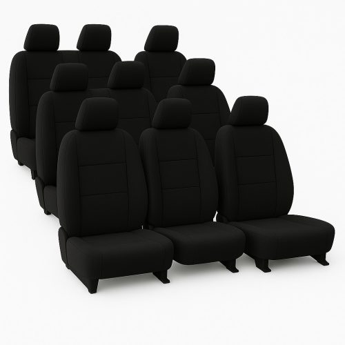 AlcantaraSport™ Premium-Sitzbezüge für Mercedes Vito 9-Sitzer 447 (ab 2014) – erhältlich in verschiedenen Farben, UV-beständig, AIRBAG-kompatibel, individuelle Beschriftung/Logo möglich