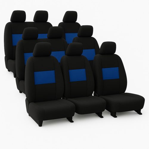 AlcantaraSport™ Premium-Sitzbezüge für Mercedes Vito 9-Sitzer 447 (ab 2014) – erhältlich in verschiedenen Farben, UV-beständig, AIRBAG-kompatibel, individuelle Beschriftung/Logo möglich