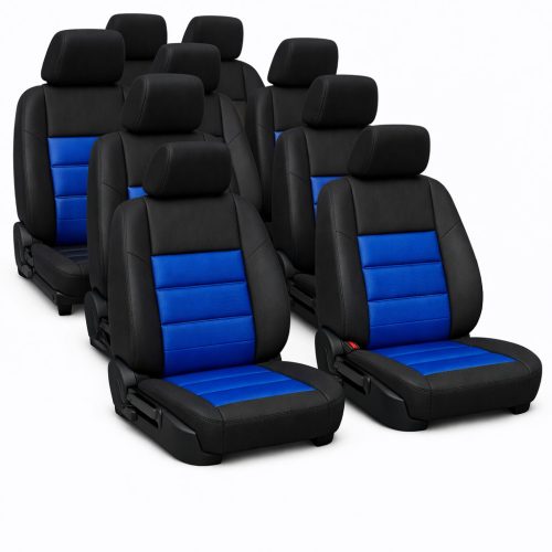 PrestigeLeather™ Premium-Sitzbezüge aus maßgefertigtem Volllederimitat für Renault Espace 7x1 II (1991–1996) – erhältlich in verschiedenen Farben, UV-beständig, airbagsicher, individuelle Beschriftung/Logo möglich