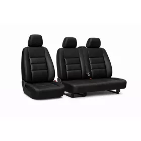   PrestigeLeather™ Premium-Sitzbezug aus maßgefertigtem Volllederimitat für VOLKSWAGEN T3 2+1 (1979–1992) – erhältlich in verschiedenen Farben, UV-beständig, AIRBAG-SICHER, individuelle Beschriftung/Logo möglich