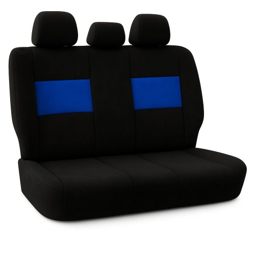 Audi A1 AlcantaraSport™ Premium Universal-Autositzbezug – Sportblau/Schwarz (UV-beständig, AIRBAG-SCHONEND, bedruckbarer Einsatz)