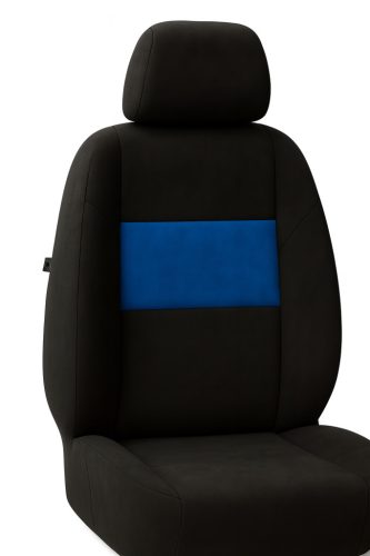 Audi A1 AlcantaraSport™ Premium Universal-Autositzbezug – Sportblau/Schwarz (UV-beständig, AIRBAG-SCHONEND, bedruckbarer Einsatz)