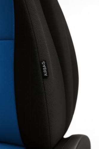 MITSUBISHI ASX ComfortTex™ Premium Universal-Autositzbezug – Sportblau/Schwarz (UV-beständig, AIRBAG-SICHER, individuelle Beschriftung/Logo erhältlich)