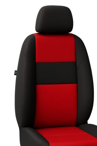 OPEL VAUXHALL ComfortTex™ Premium Universal-Sitzbezug – Sport Rot/Schwarz (UV-beständig, AIRBAG-SICHER, individuelle Beschriftung möglich)