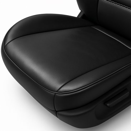 PrestigeLeather™ Prémium Univerzális Teljes Műbőr Autó Üléshuzat – Full Black (AIRBAG SAFE, UV-álló, választható varrásszín)
