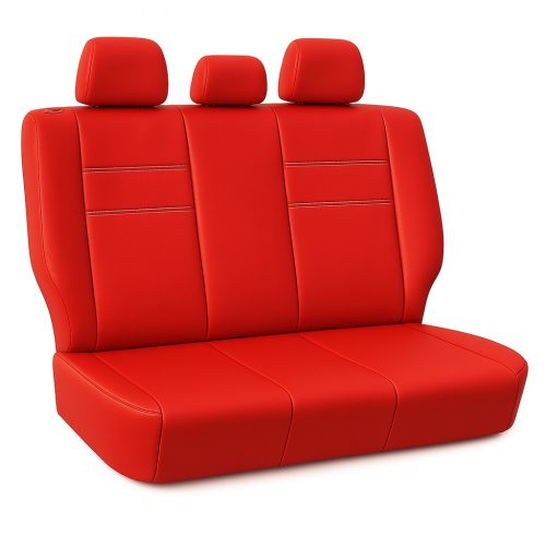 Audi 100 PrestigeLeather™ Premium Universal-Autositzbezug – Sportrot (Farbe der Naht wählbar, AIRBAG-SICHER, UV-beständig)