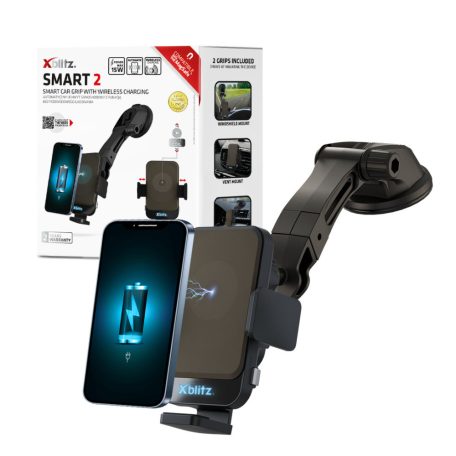 XBLITZ SMART 2 AUTÓS Telefon tartó induktív töltési technológiával