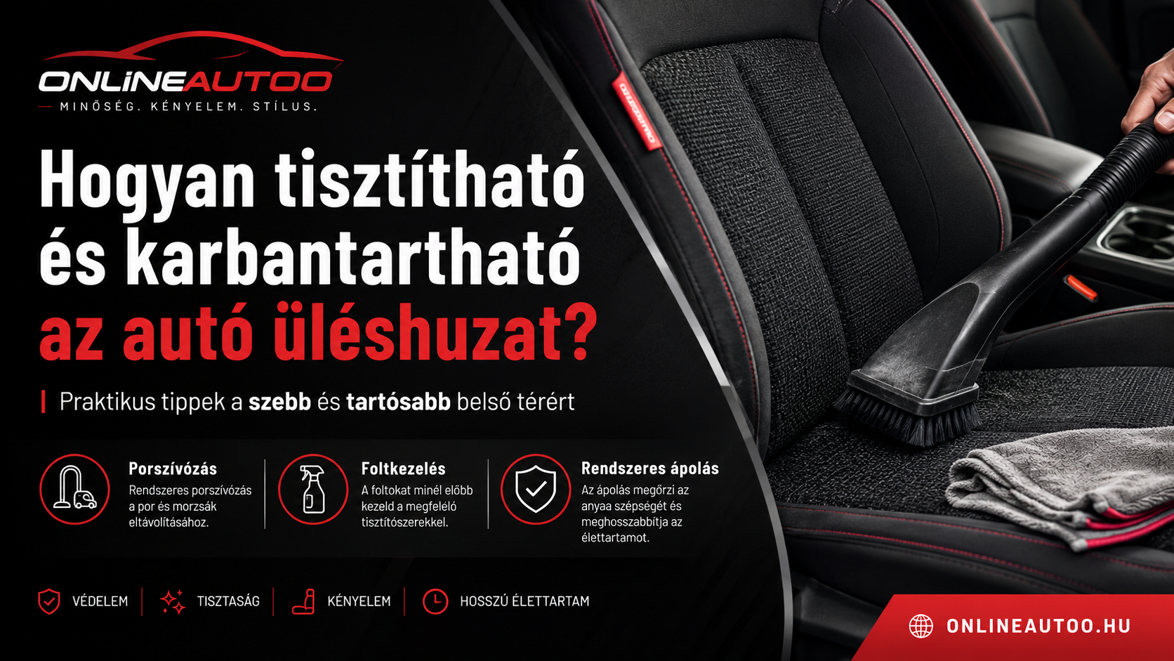 Hogyan tisztítható és karbantartható az autó üléshuzat?
